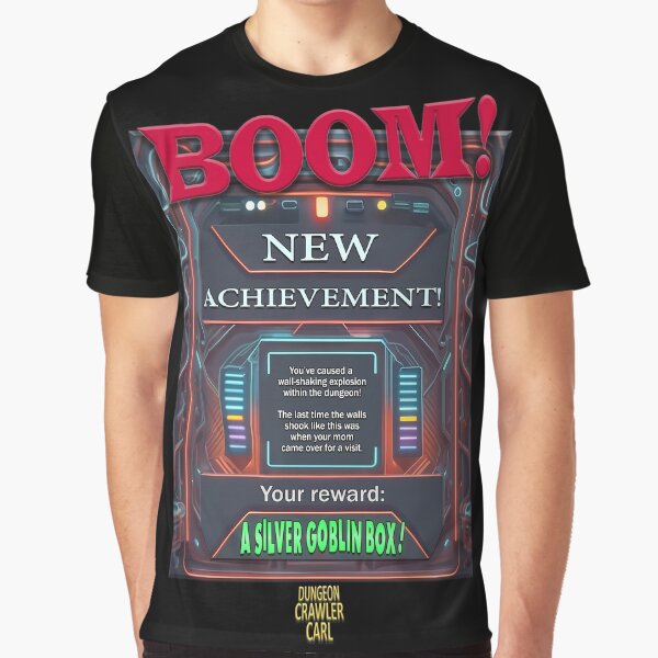 Item preview, Dungeon Crawler Carl - New Achievement: BOOM! designed and sold by AbsurdiaLabs.