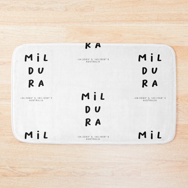 Item preview, Mildura | Typography Design | Design Map Coordinates designed and sold by RM-Journey.