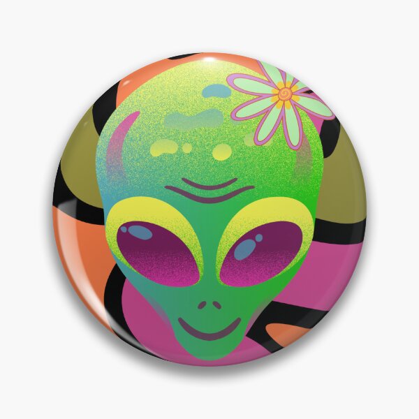 Item preview, Psychedelic alien with the flower designed and sold by martin max.