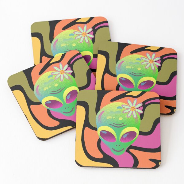 Item preview, Psychedelic alien with the flower designed and sold by martin max.