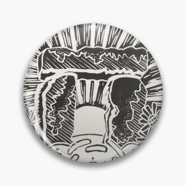 Item preview, Litha Summer Solstice Linocut designed and sold by kricketsdesigns.