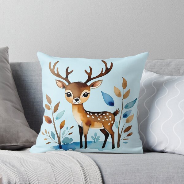 Item preview, Enchanted watercolor deer designed and sold by strixvariaart.