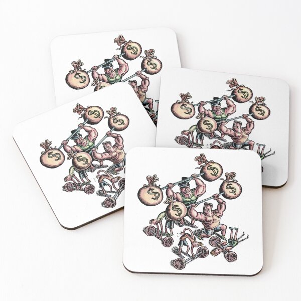 Item preview, Weightlifters with Money Bags and Pennies designed and sold by LisaHaney.