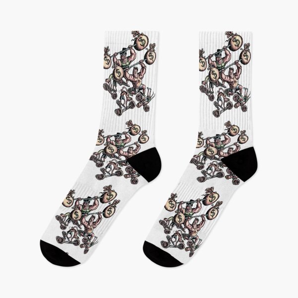 Item preview, Weightlifters with Money Bags and Pennies designed and sold by LisaHaney.