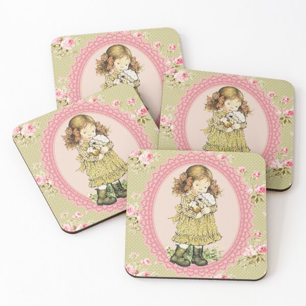 Item preview, Girl Sarah Kay with kitten D1 designed and sold by DecoVintage.