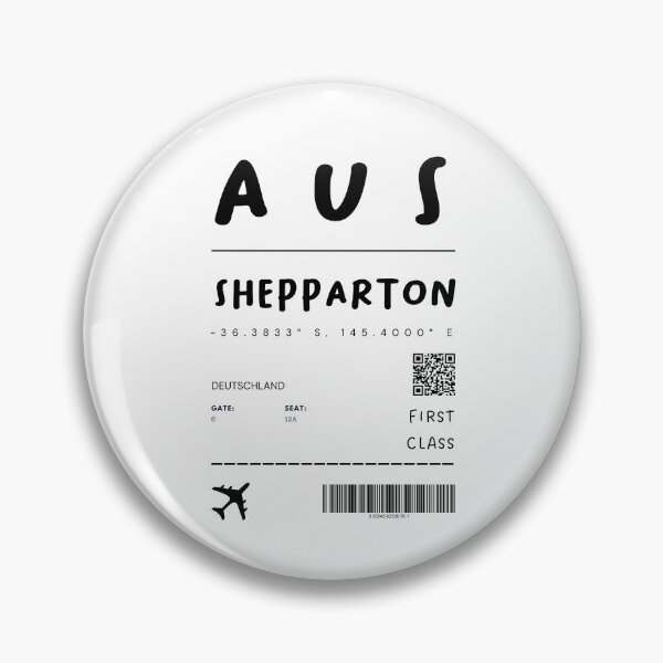Item preview, Shepparton | Plane Ticket Design | Traveling | Tourists designed and sold by RM-Journey.