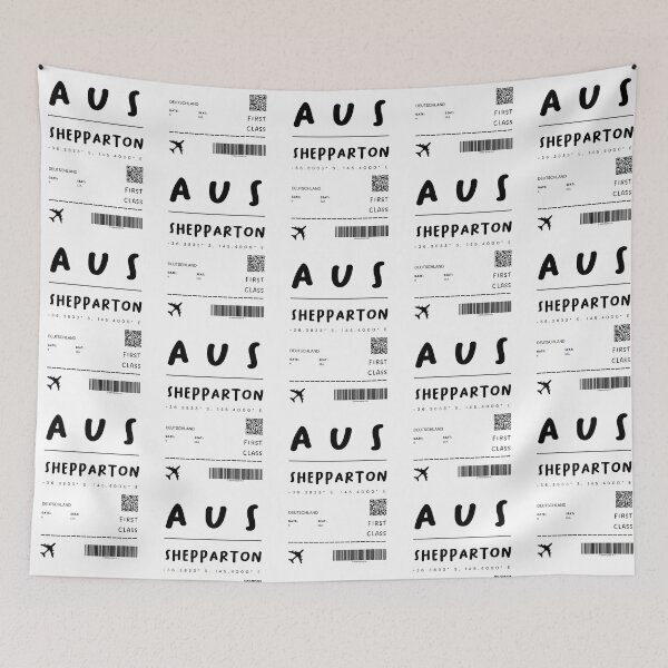 Item preview, Shepparton | Plane Ticket Design | Traveling | Tourists designed and sold by RM-Journey.