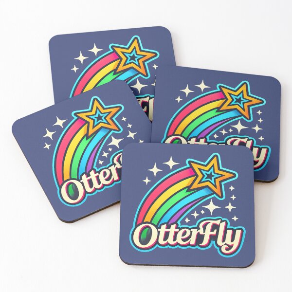 Item preview, Colorful Otterfly rainbow logo with shooting star designed and sold by OtterDesigns.