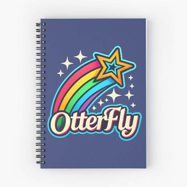 Item preview, Colorful Otterfly rainbow logo with shooting star designed and sold by OtterDesigns.