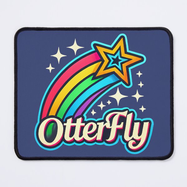 Item preview, Colorful Otterfly rainbow logo with shooting star designed and sold by OtterDesigns.
