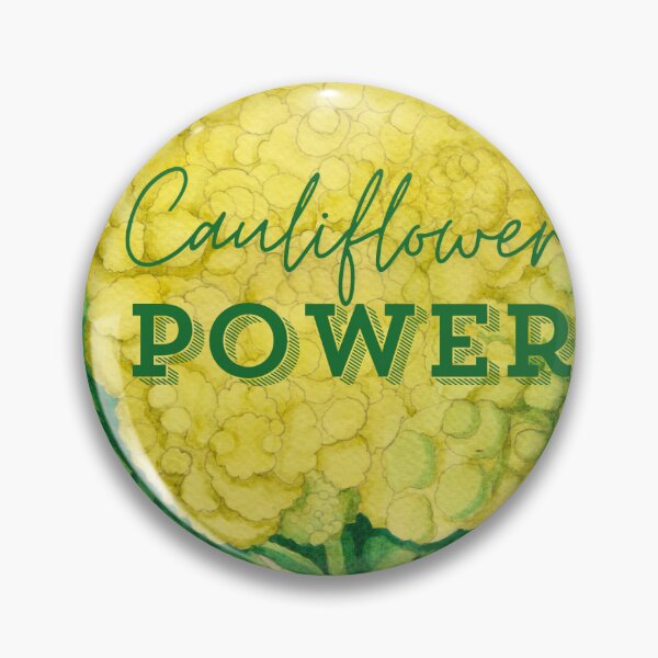 Item preview, Depiction of a cauliflower with a vegan slogan.  designed and sold by esvb.