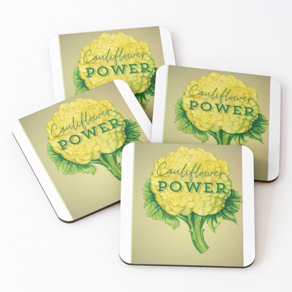 Item preview, Depiction of a cauliflower with a vegan slogan.  designed and sold by esvb.
