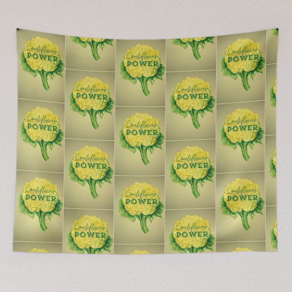 Item preview, Depiction of a cauliflower with a vegan slogan.  designed and sold by esvb.