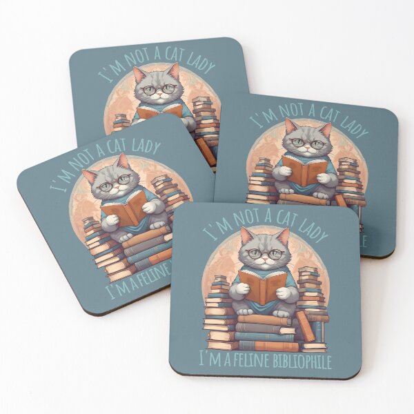 Item preview, Feline Bibliophile - Cat and Books Art designed and sold by Ravensdesign.
