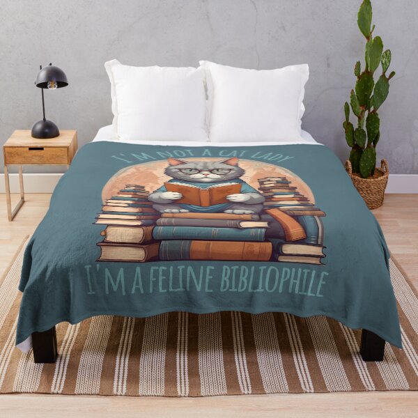 Item preview, Feline Bibliophile - Cat and Books Art designed and sold by Ravensdesign.