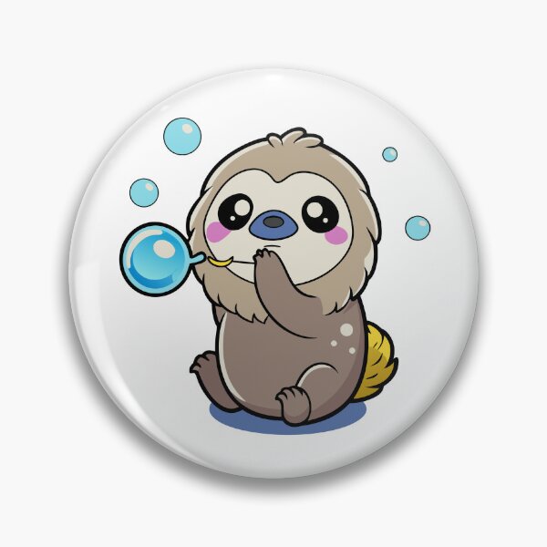 Item preview, Fluffy Sloth Blowing Bubbles designed and sold by omerfdln34.