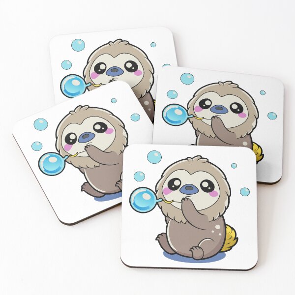 Item preview, Fluffy Sloth Blowing Bubbles designed and sold by omerfdln34.