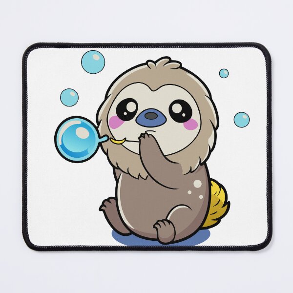 Item preview, Fluffy Sloth Blowing Bubbles designed and sold by omerfdln34.