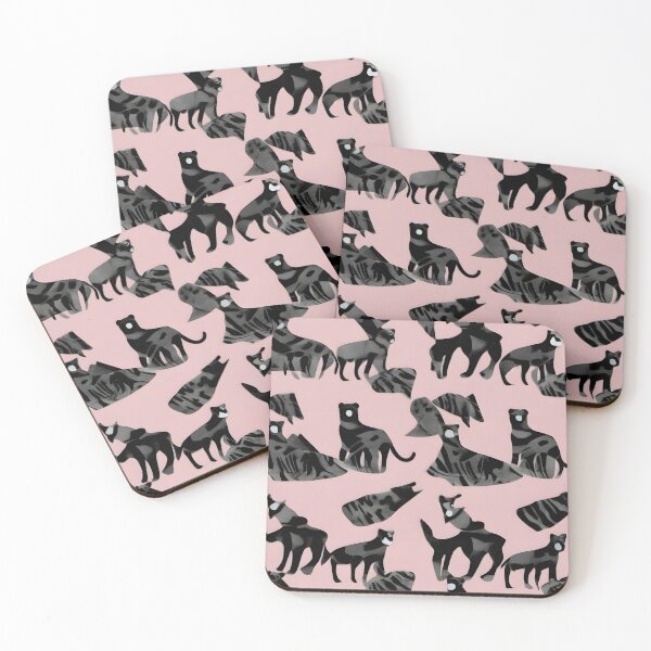 Item preview, Elegant Safari: Contemporary Animal Pattern in Soft Pink and Black designed and sold by FreedomToDesign.