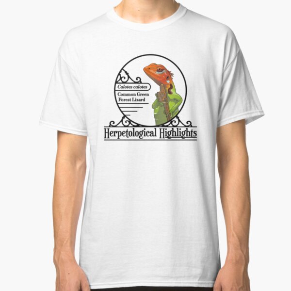 Calotes calotes – Common Green Forest Lizard Classic T-Shirt