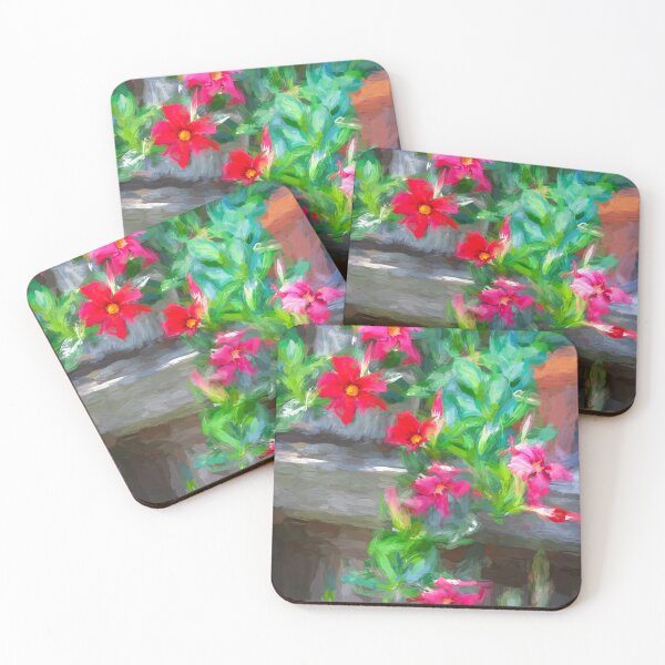 Item preview, Red Mandevilla Flower Vine X132 designed and sold by RichFrancoCars.
