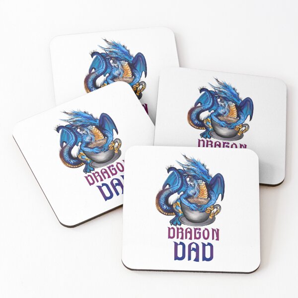 Item preview, Blue Dragon Dad Daddy with Coffee Gift designed and sold by BeataY6Art.