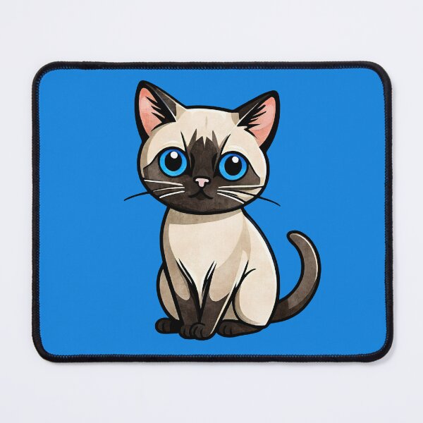 Item preview, Adorable siamese cat designed and sold by strixvariaart.