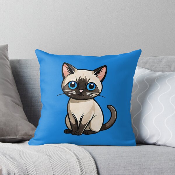 Item preview, Adorable gato siamés designed and sold by strixvariaart.