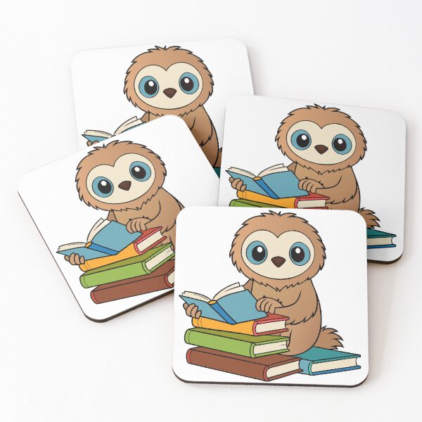 Item preview, Fluffy Sloth Engrossed in a Book designed and sold by omerfdln34.