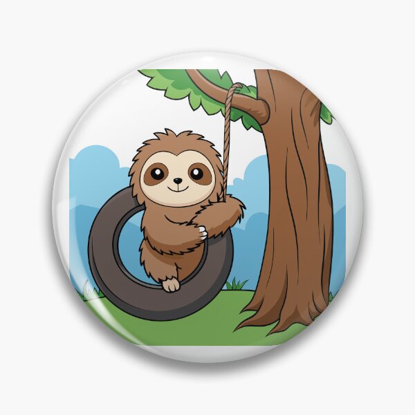 Item preview, Fluffy Sloth Gently Swaying designed and sold by omerfdln34.
