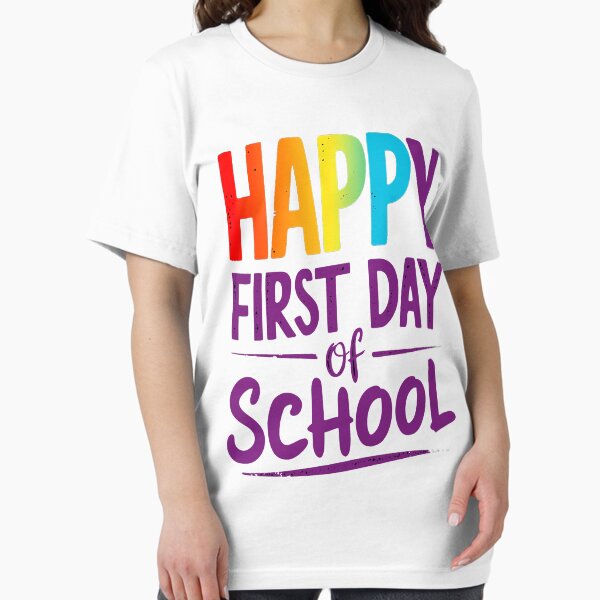 Item preview, Happy First Day of School Rainbow Text designed and sold by Mosaic-97.