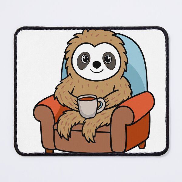 Item preview, Fluffy Sloth Holding a Steaming Cup of Coffee designed and sold by omerfdln34.