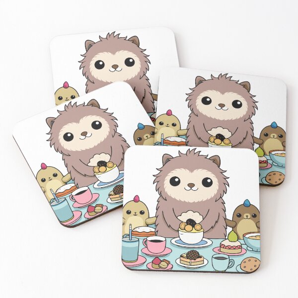 Item preview, Fluffy Sloth Hosting a Tea Party designed and sold by omerfdln34.