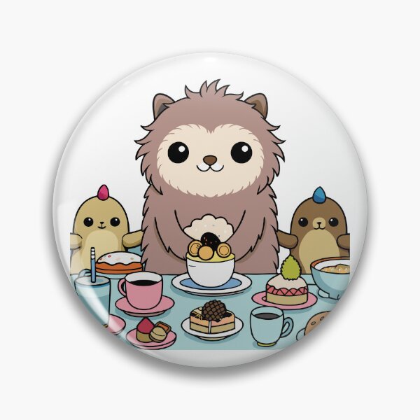Item preview, Fluffy Sloth Hosting a Tea Party designed and sold by omerfdln34.
