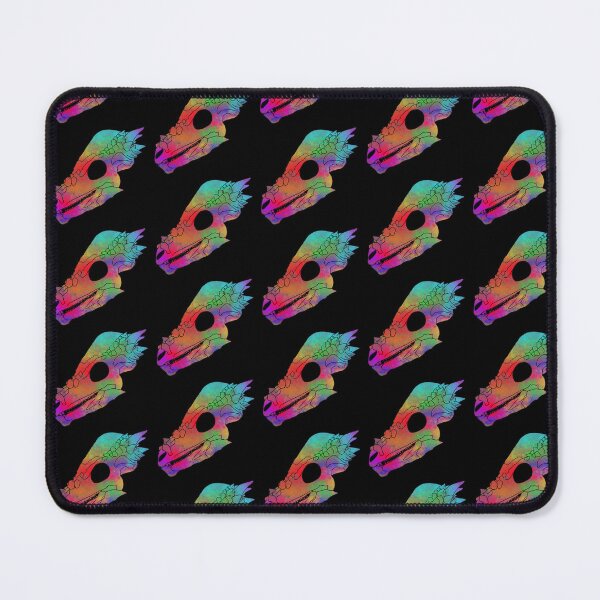 Item preview, Pachycephalosaurus Skull (Rainbow Watercolour) designed and sold by CKing-Paleo-Art.