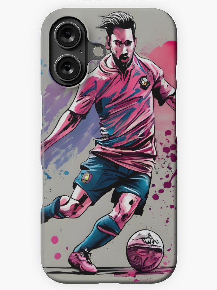 Thumbnail 1 of 4, iPhone Case, Soccer Player Kicking The Ball designed and sold by Patricks-Art.