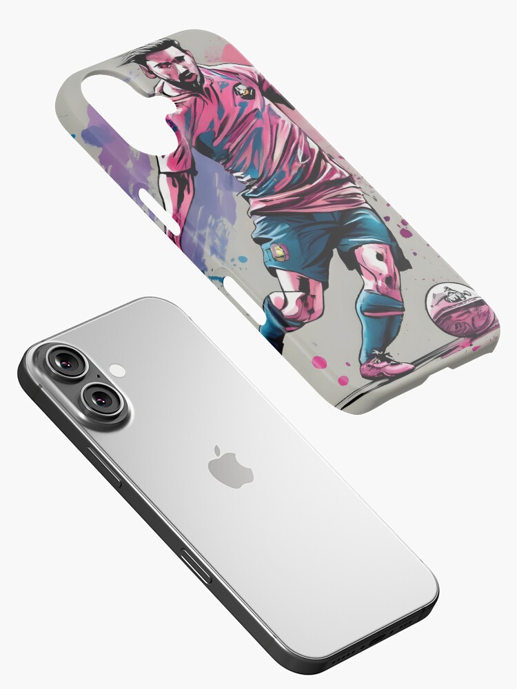 Thumbnail 2 of 4, iPhone Case, Soccer Player Kicking The Ball designed and sold by Patricks-Art.
