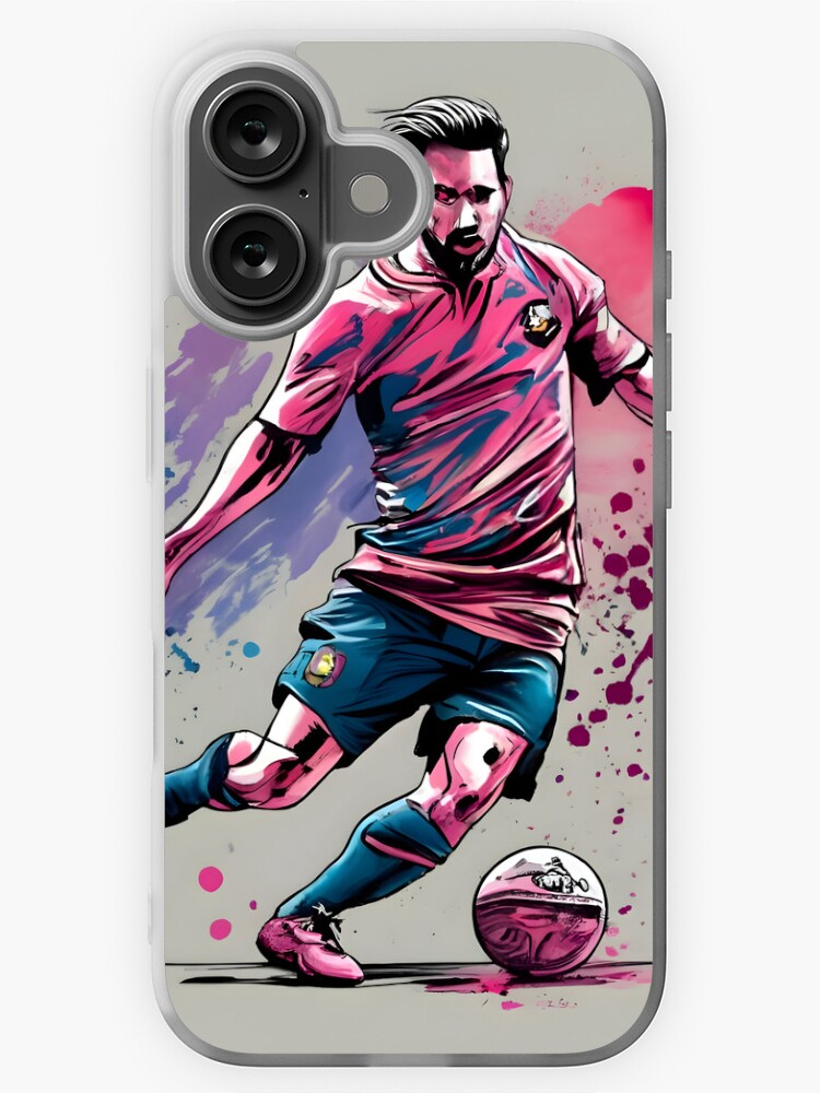 Thumbnail 1 of 5, iPhone Case, Soccer Player Kicking The Ball designed and sold by Patricks-Art.