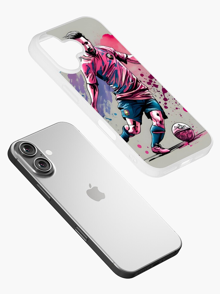 Thumbnail 2 of 5, iPhone Case, Soccer Player Kicking The Ball designed and sold by Patricks-Art.