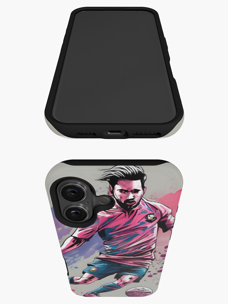 Thumbnail 3 of 4, iPhone Case, Soccer Player Kicking The Ball designed and sold by Patricks-Art.