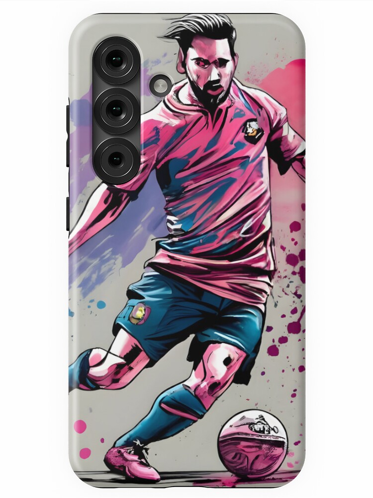 Thumbnail 1 of 4, Samsung Galaxy Phone Case, Soccer Player Kicking The Ball designed and sold by Patricks-Art.