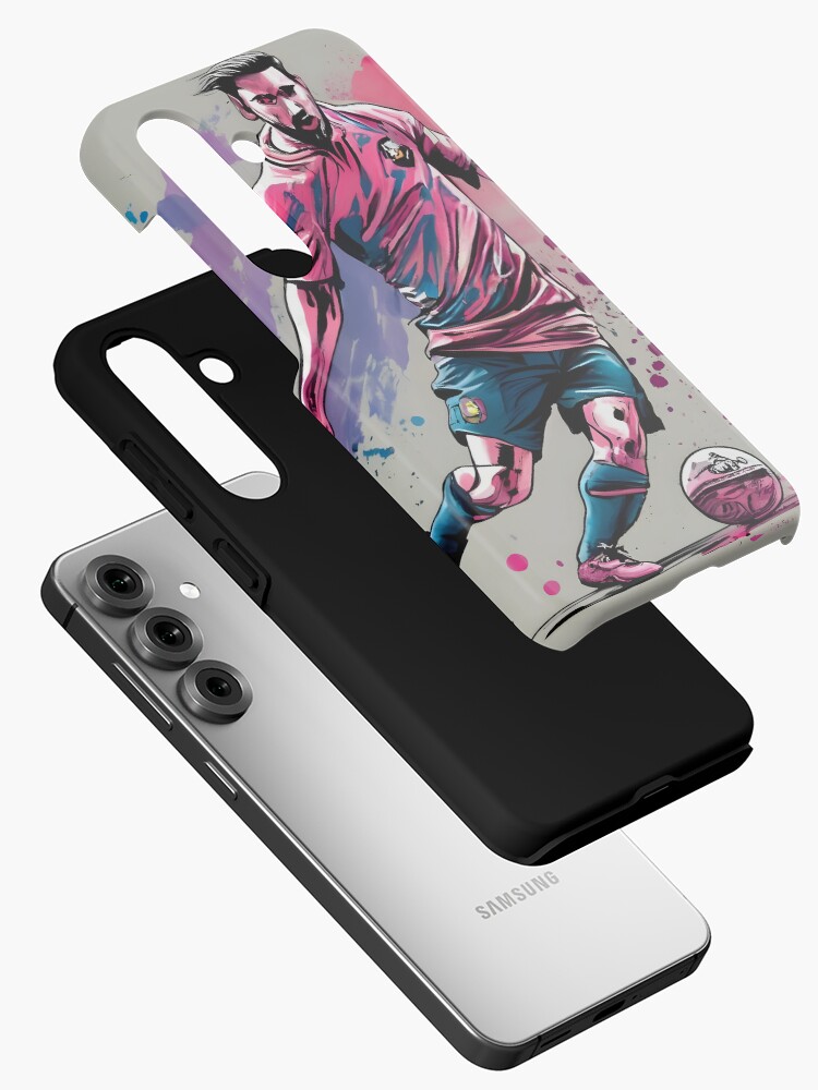 Thumbnail 2 of 4, Samsung Galaxy Phone Case, Soccer Player Kicking The Ball designed and sold by Patricks-Art.
