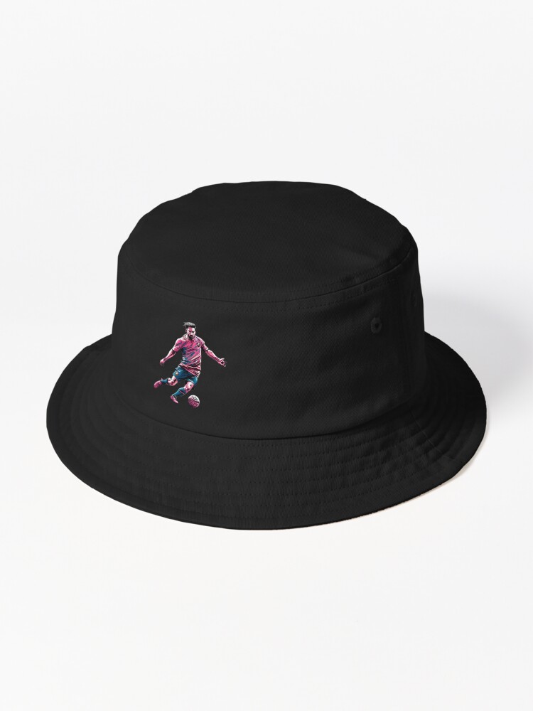 Thumbnail 1 of 6, Bucket Hat, Soccer Player Kicking The Ball designed and sold by Patricks-Art.