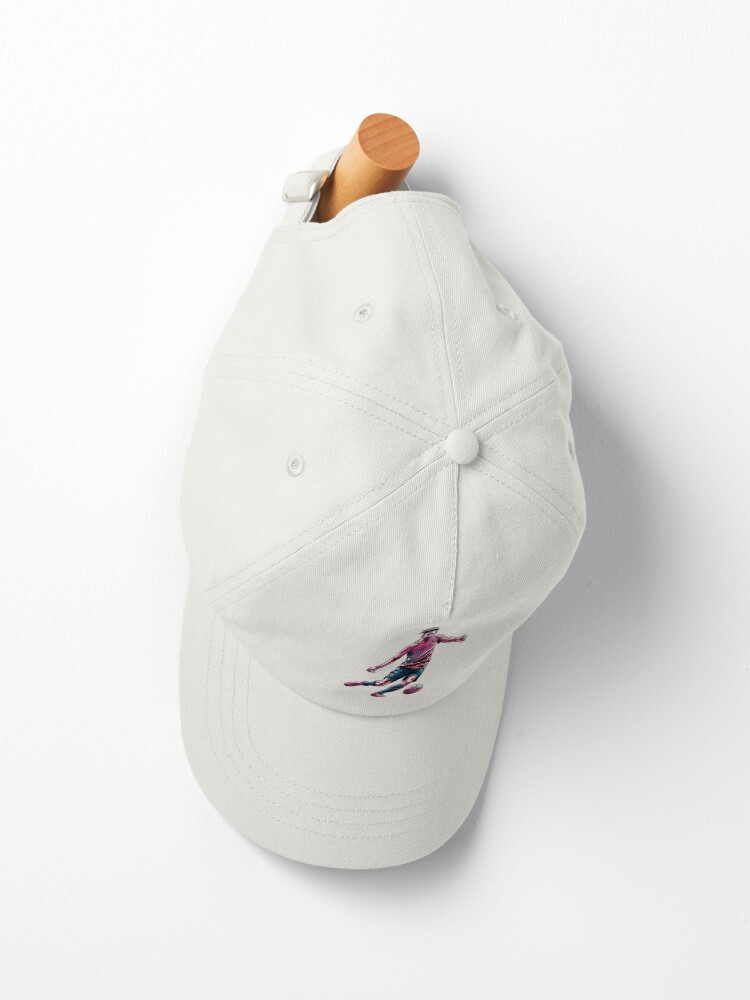 Thumbnail 2 of 7, Cap, Soccer Player Kicking The Ball designed and sold by Patricks-Art.
