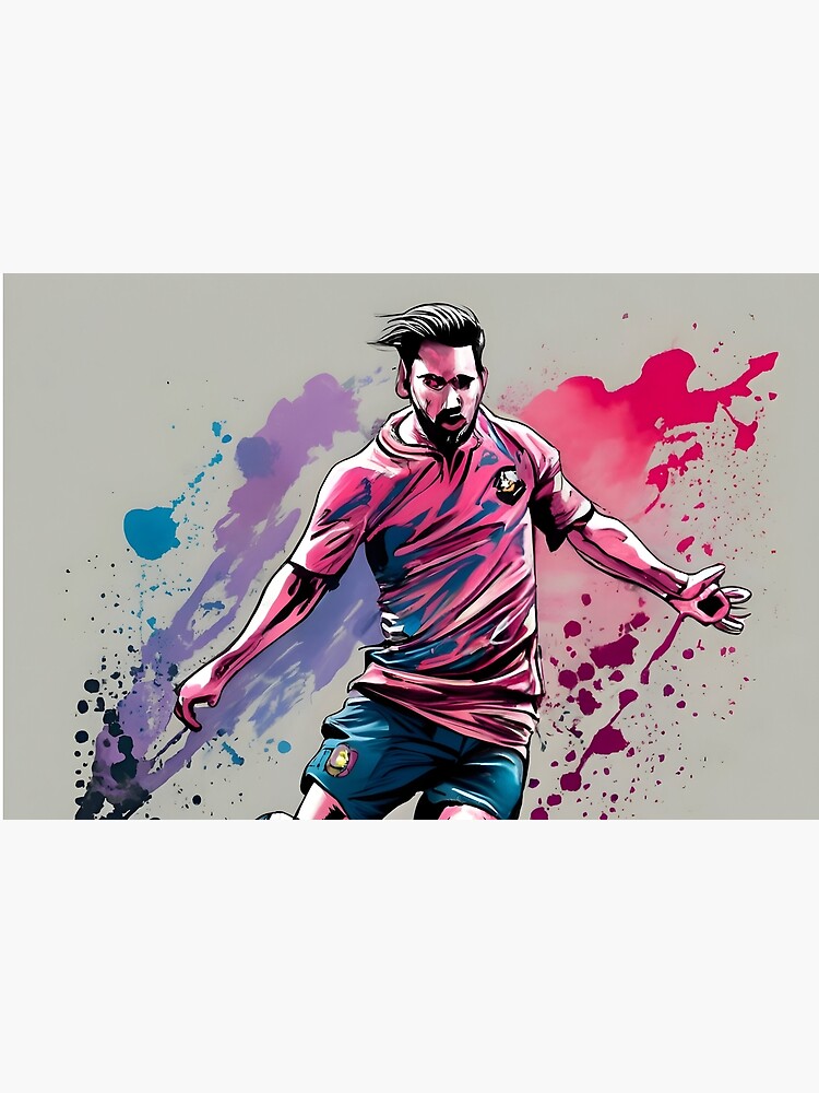 Thumbnail 6 of 6, Bath Mat, Soccer Player Kicking The Ball designed and sold by Patricks-Art.