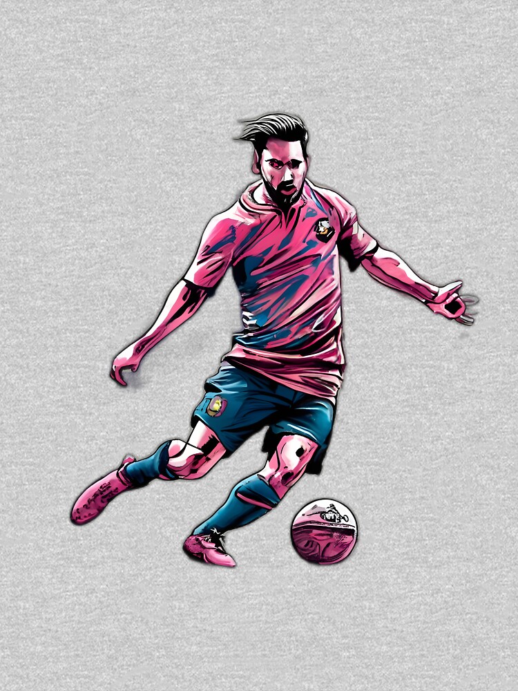 Thumbnail 3 of 3, Fitted V-Neck T-Shirt, Soccer Player Kicking The Ball designed and sold by Patricks-Art.