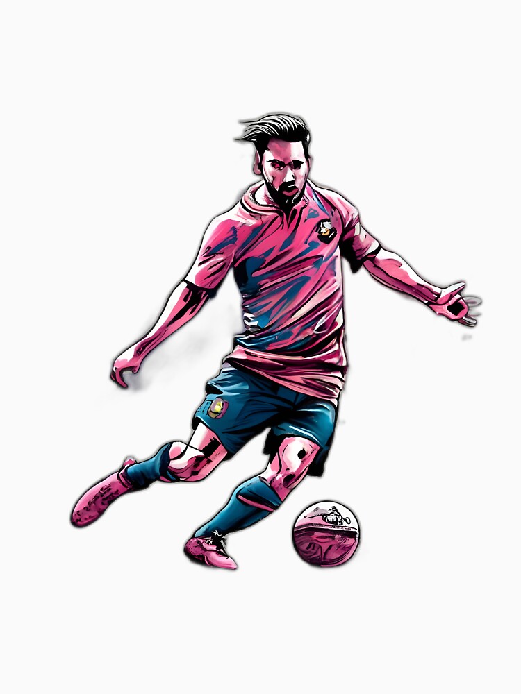 Thumbnail 3 of 3, Baseball ¾ Sleeve T-Shirt, Soccer Player Kicking The Ball designed and sold by Patricks-Art.