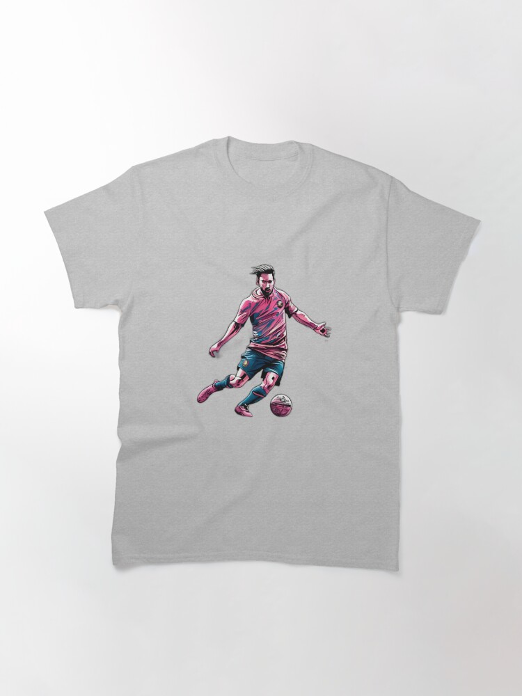 Thumbnail 3 of 7, Classic T-Shirt, Soccer Player Kicking The Ball designed and sold by Patricks-Art.