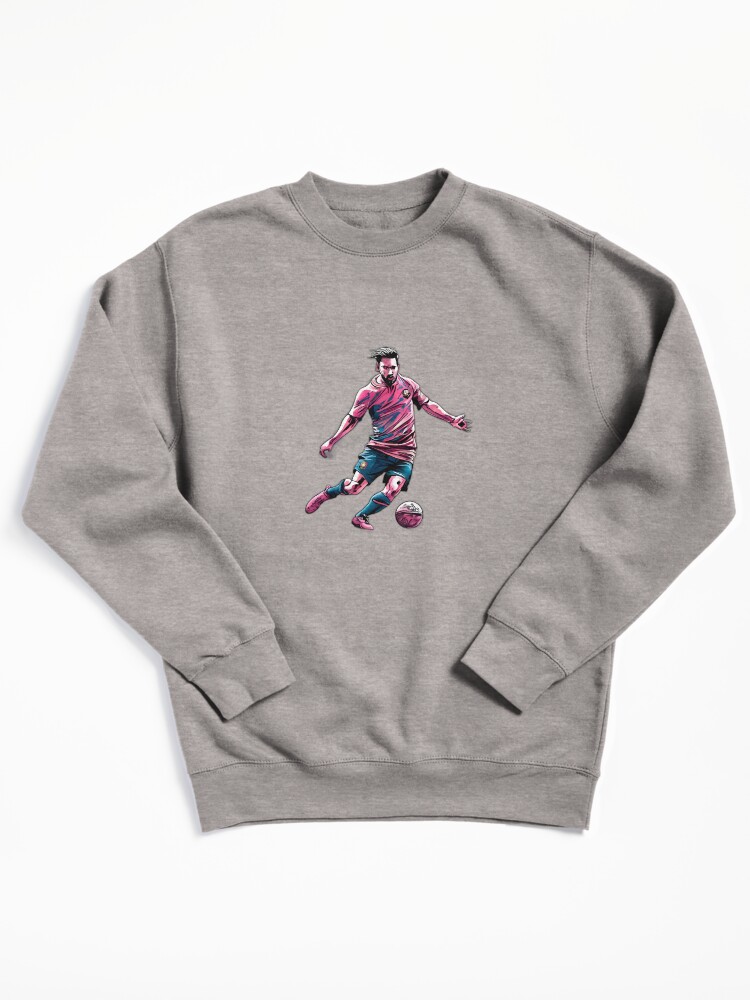 Thumbnail 2 of 7, Pullover Sweatshirt, Soccer Player Kicking The Ball designed and sold by Patricks-Art.
