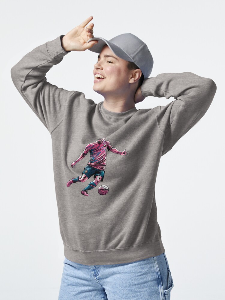 Thumbnail 5 of 7, Pullover Sweatshirt, Soccer Player Kicking The Ball designed and sold by Patricks-Art.
